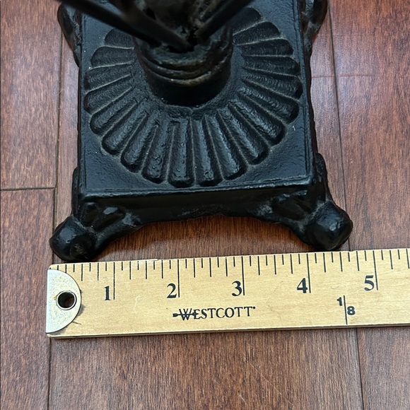 Cast Iron Black Metal Candle Holder, Perfect for the Holidays - Picture 12 of 15